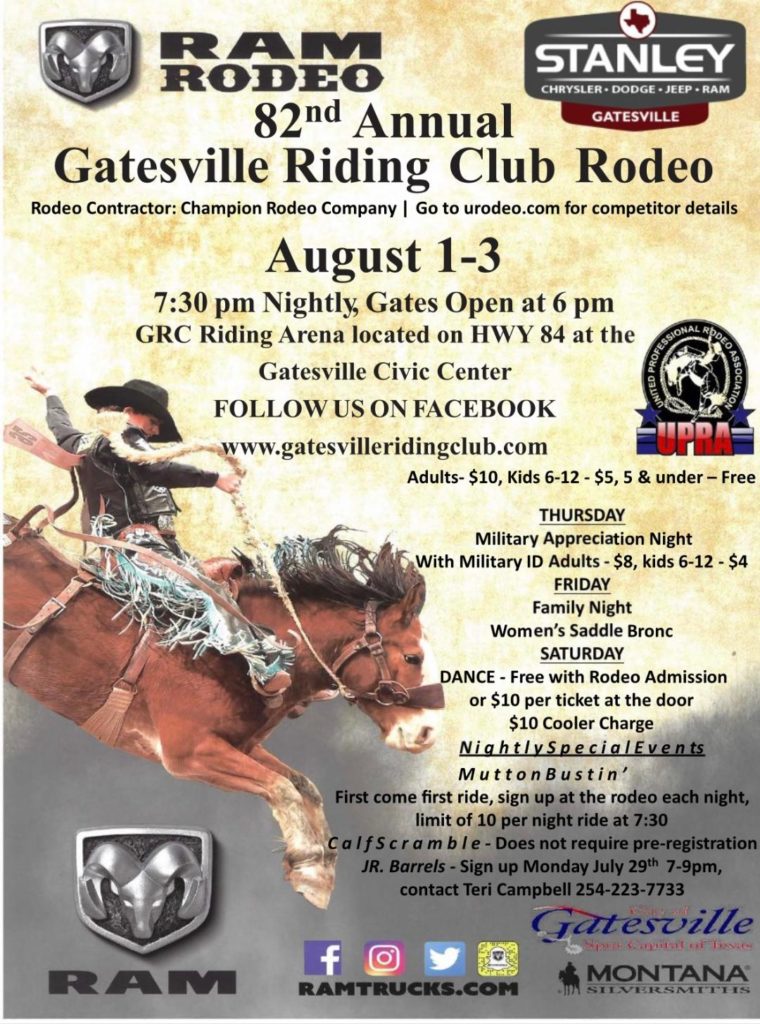 Gatesville Ram Rodeo Gatesville Riding Club